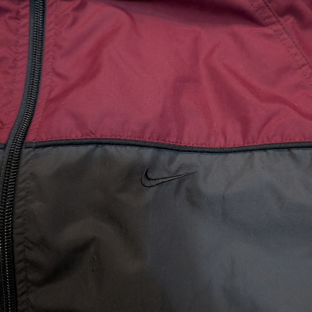 VTG 90s Nike Track Jacket Mens S Red Gray Full Zip - Picture 2 of 8